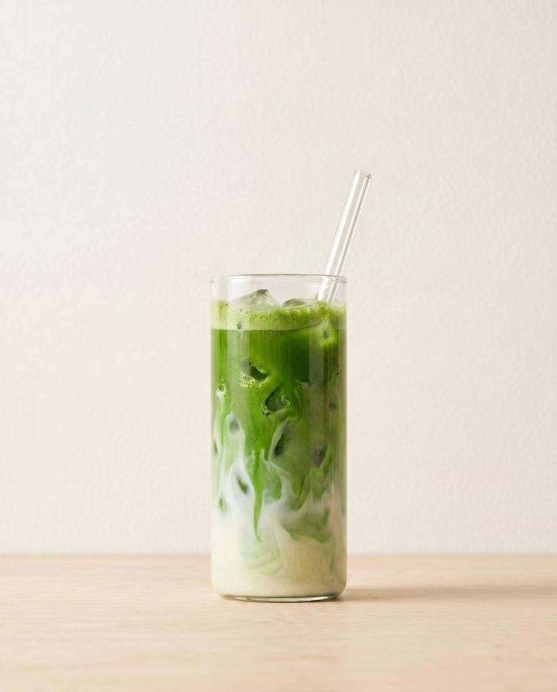 MatchaFlow, vibrant jade green ceremonial matcha latte